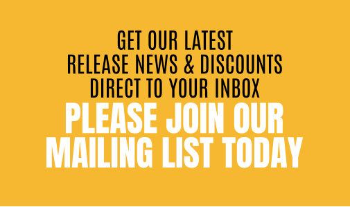 get our latest release news & discounts direct to your inbox Please join our mailing list today